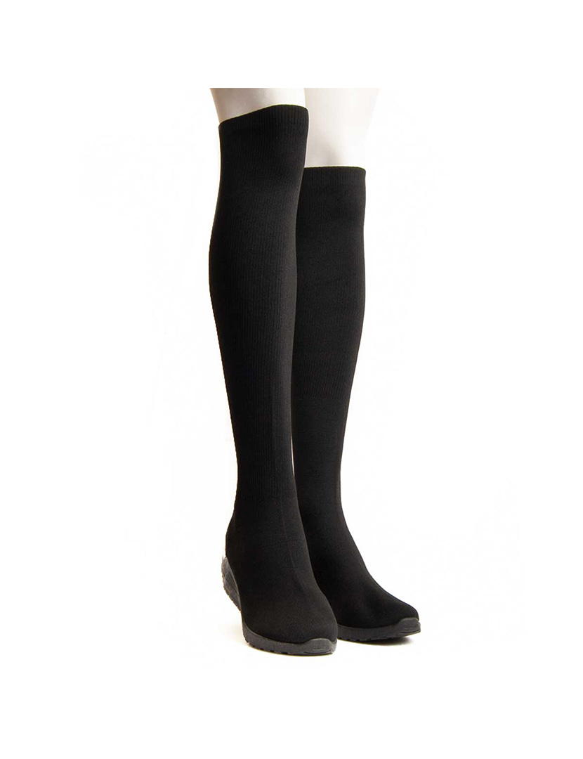 Botas com Salto Senhora Preto