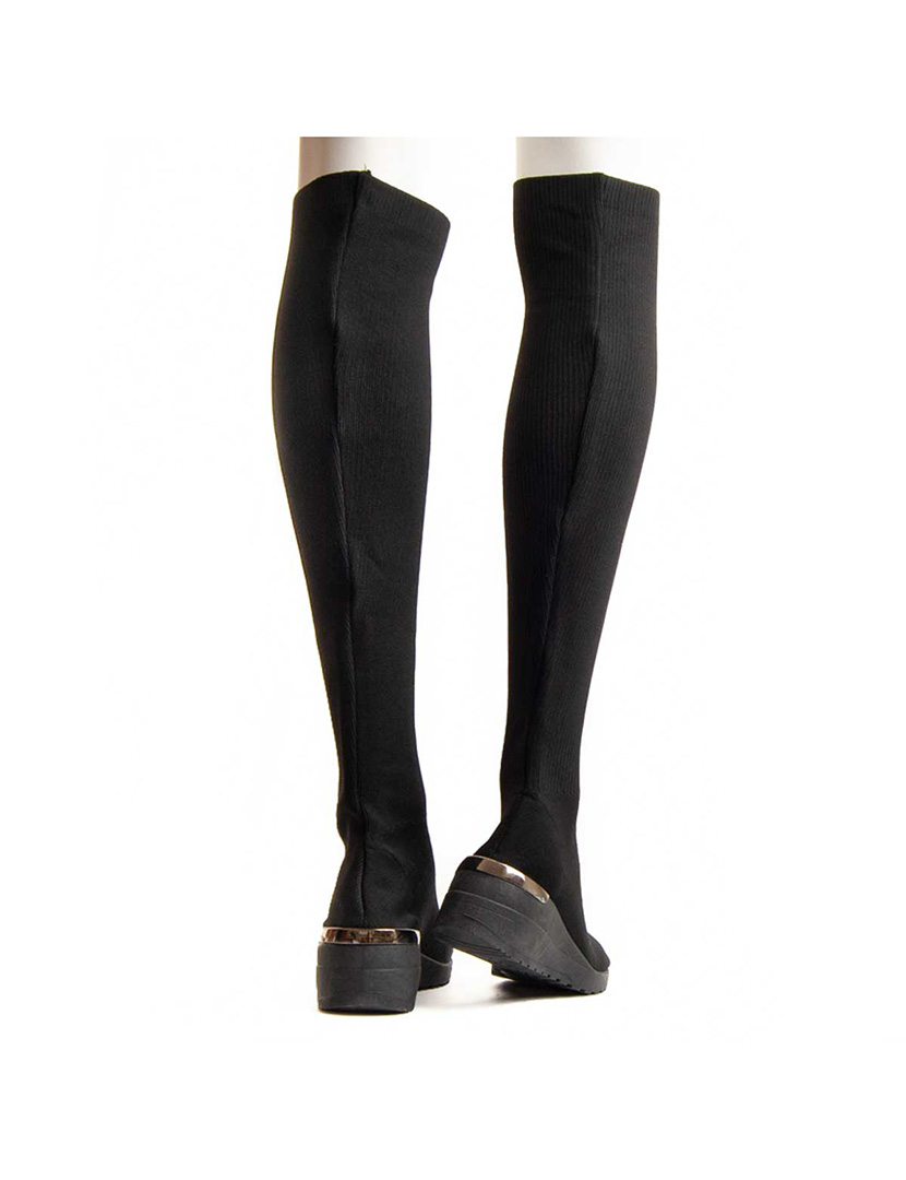 Botas com Salto Senhora Preto