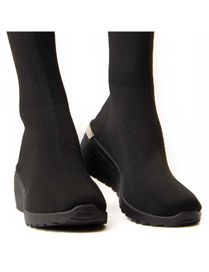 Botas com Salto Senhora Preto