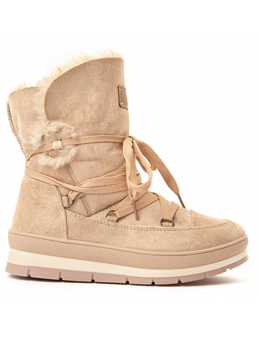 Botins de Plataforma Senhora Bege