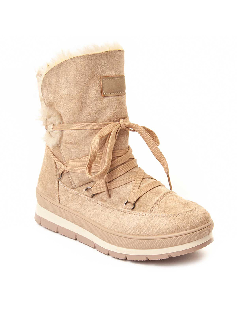 Botins de Plataforma Senhora Bege