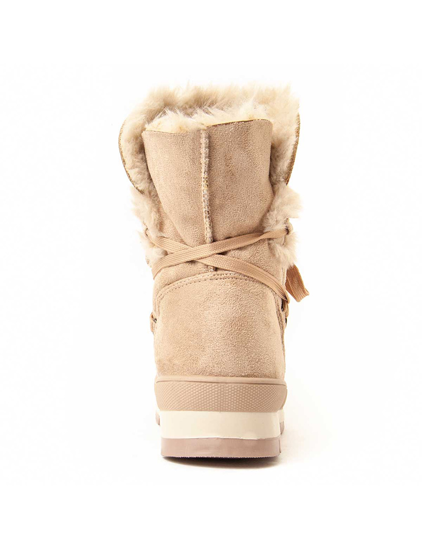 Botins de Plataforma Senhora Bege