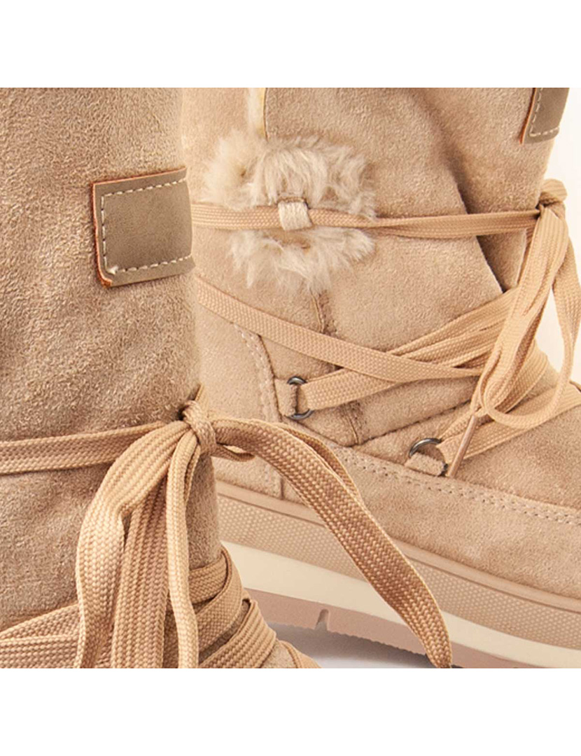 Botins de Plataforma Senhora Bege