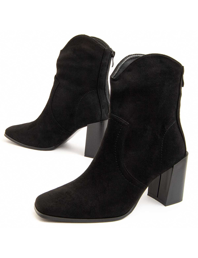 Botins com Salto Senhora Preto