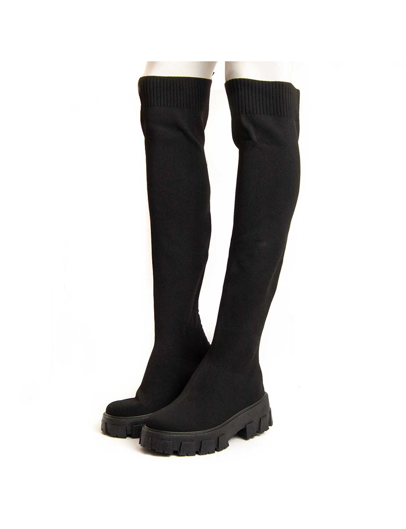 Botas com Plataforma Senhora Preto