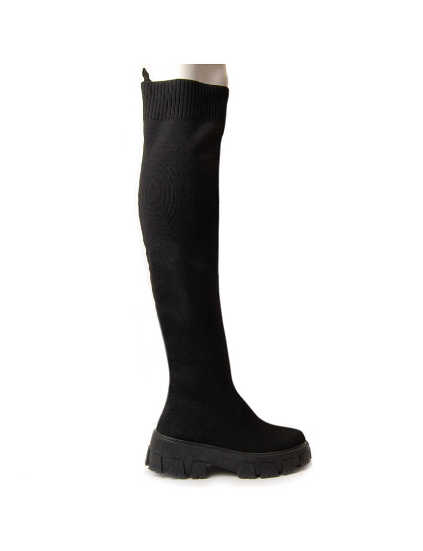 Botas com Plataforma Senhora Preto