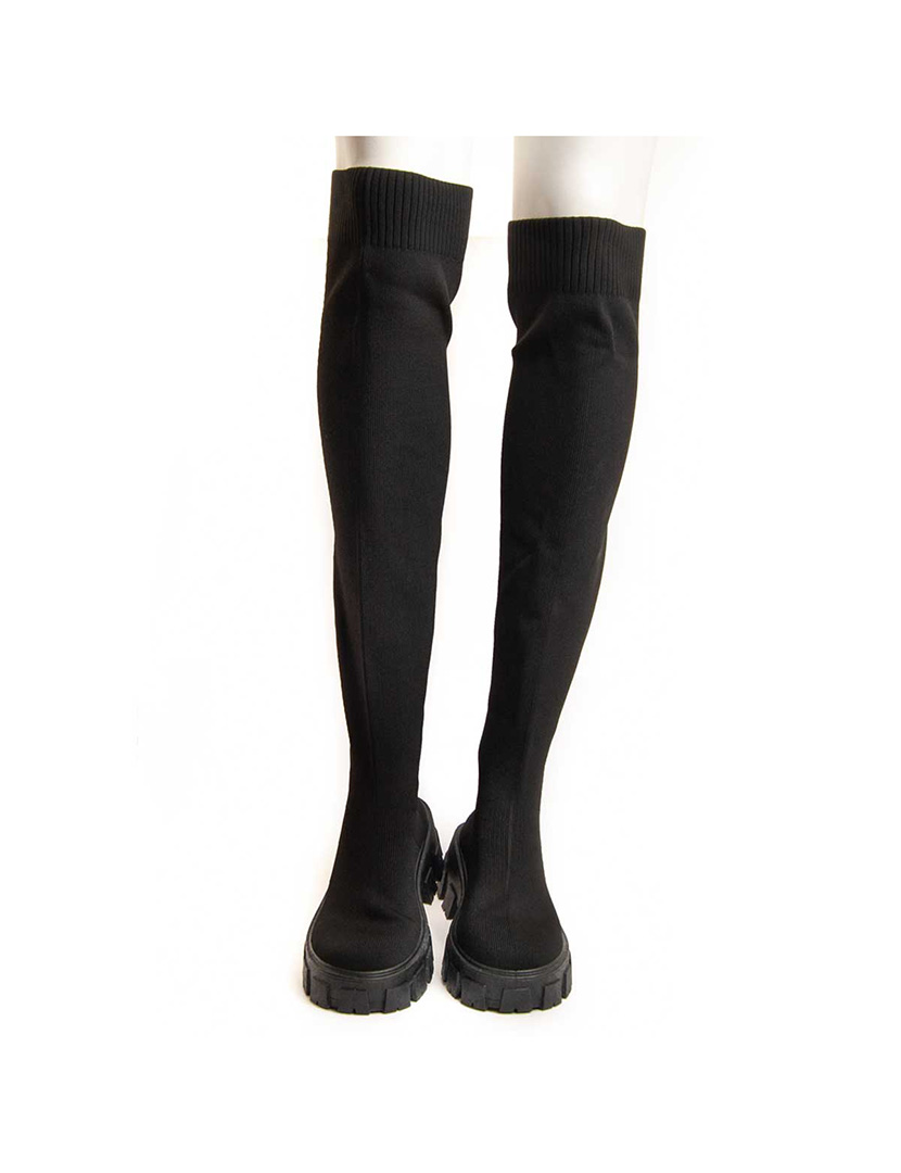 Botas com Plataforma Senhora Preto