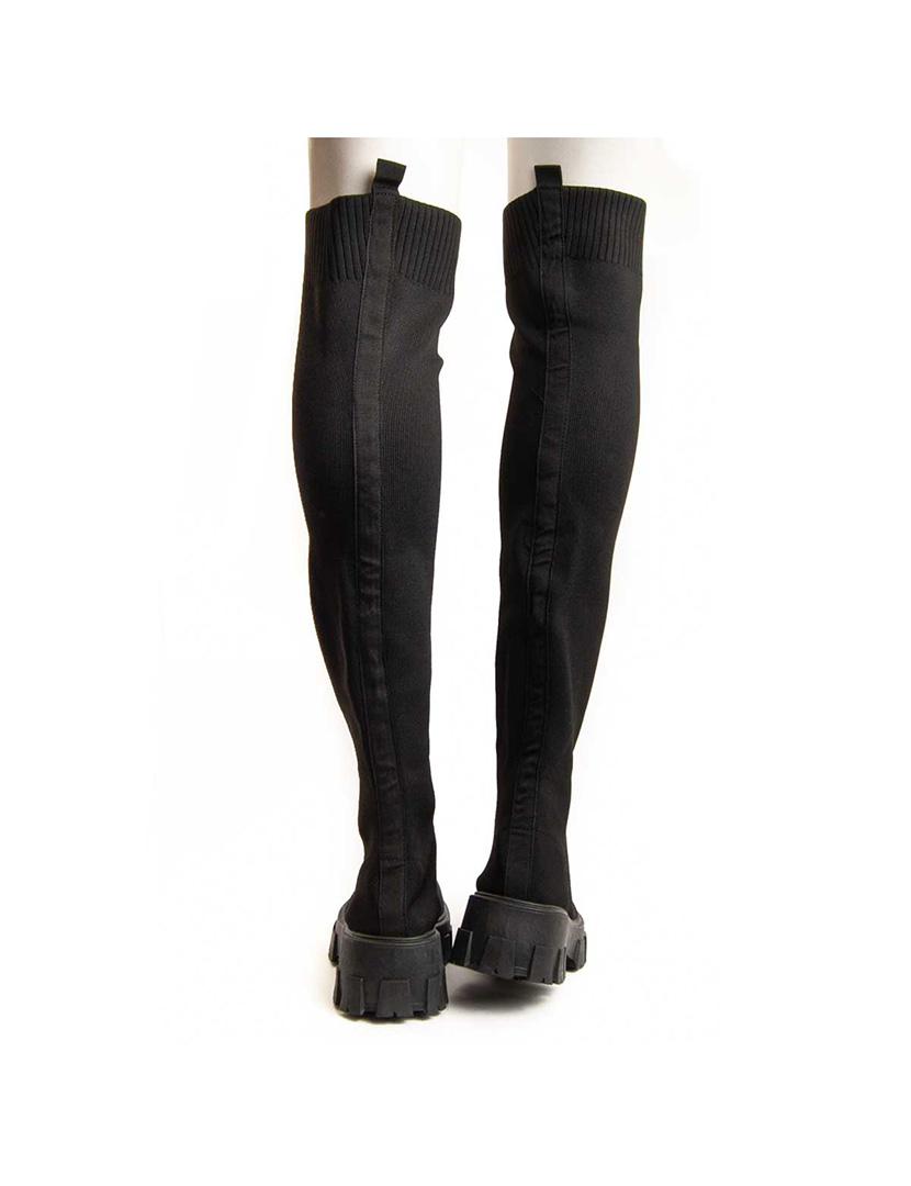 Botas com Plataforma Senhora Preto