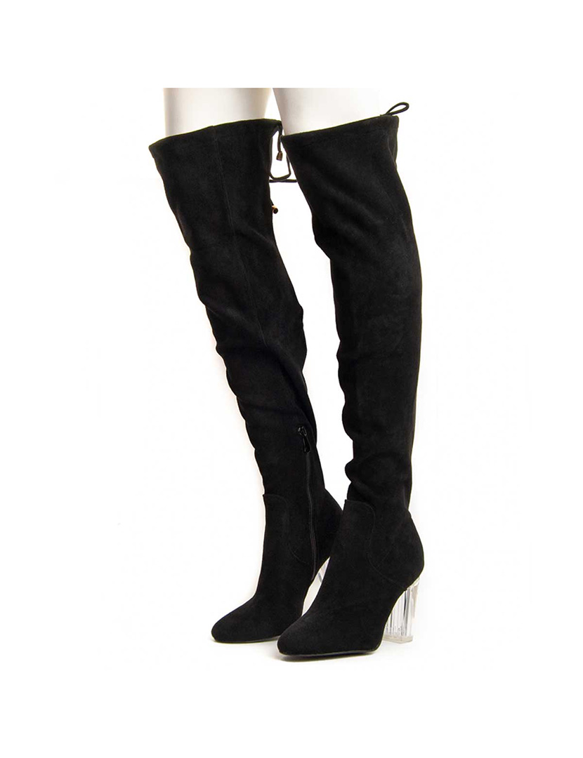 Botas de Salto Senhora Preto
