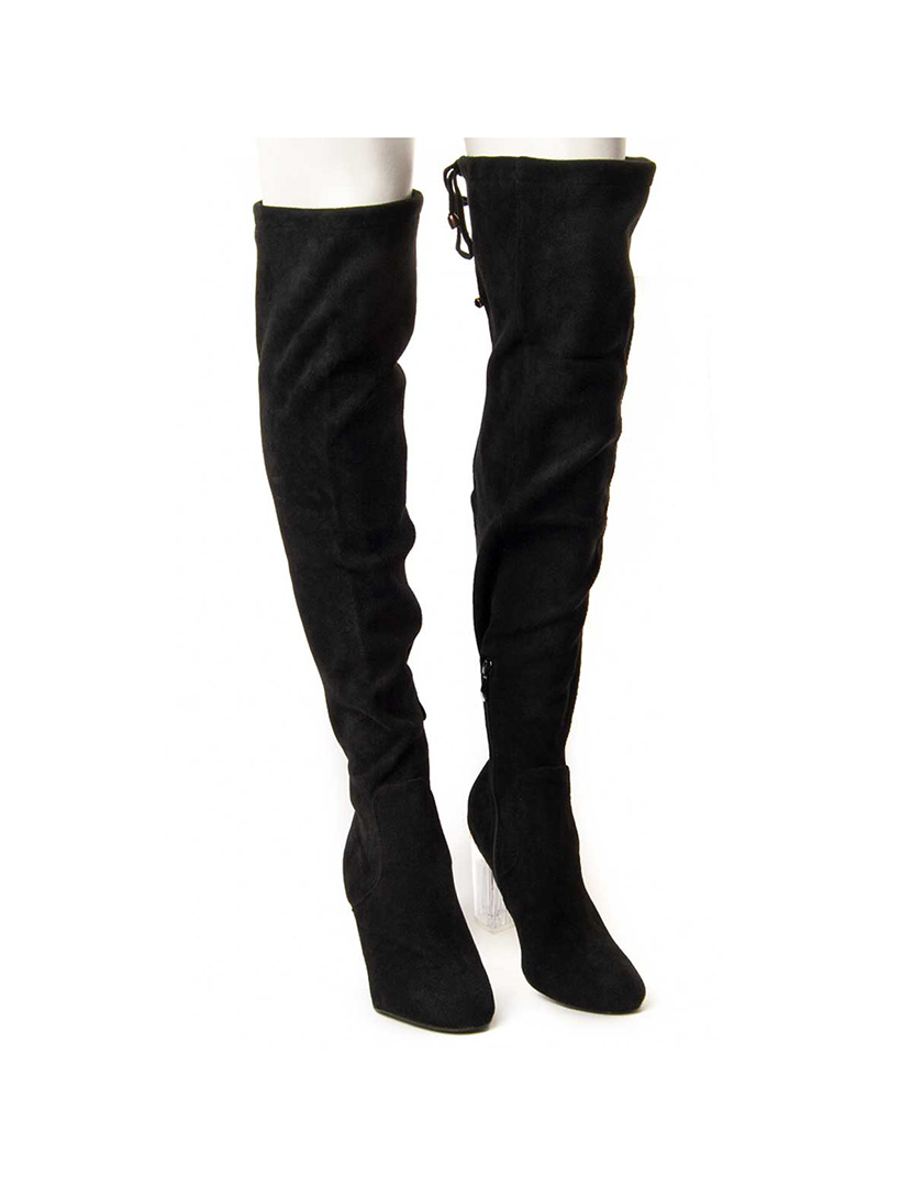 Botas de Salto Senhora Preto