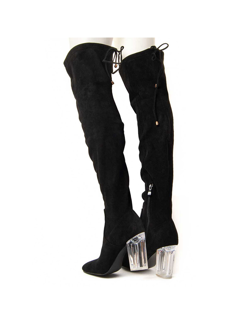 Botas de Salto Senhora Preto