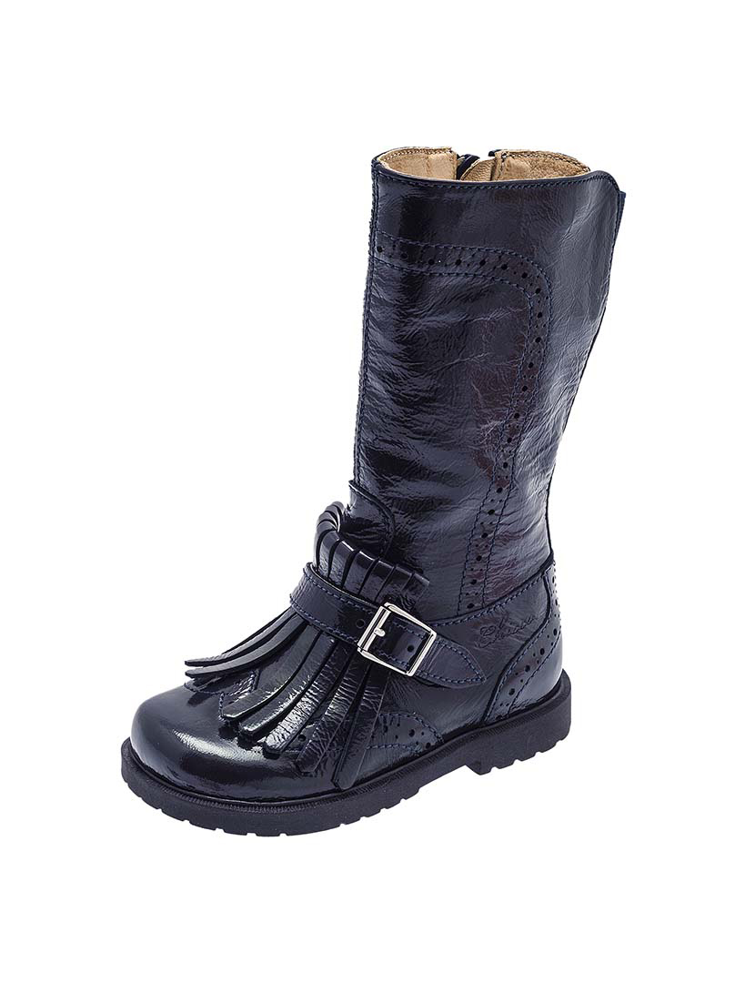 Botas Menina Cano Alto Azul