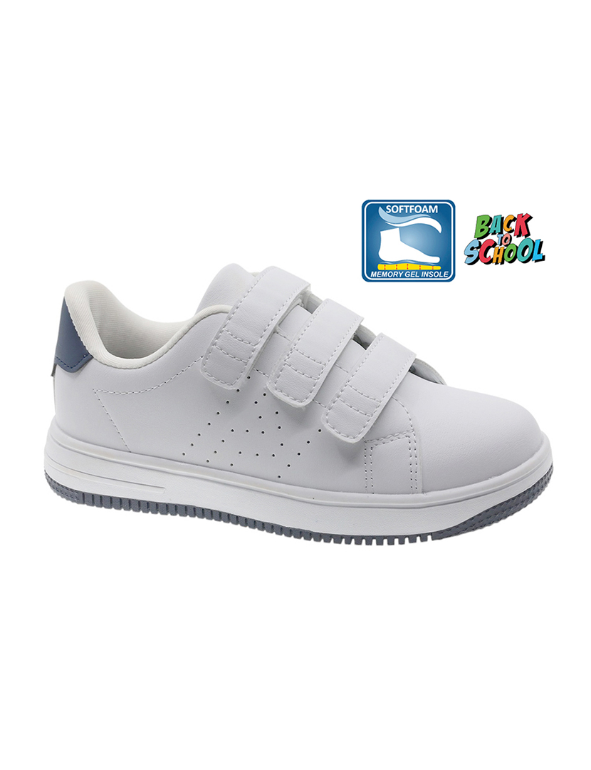 Ténis Criança Branco e Azul