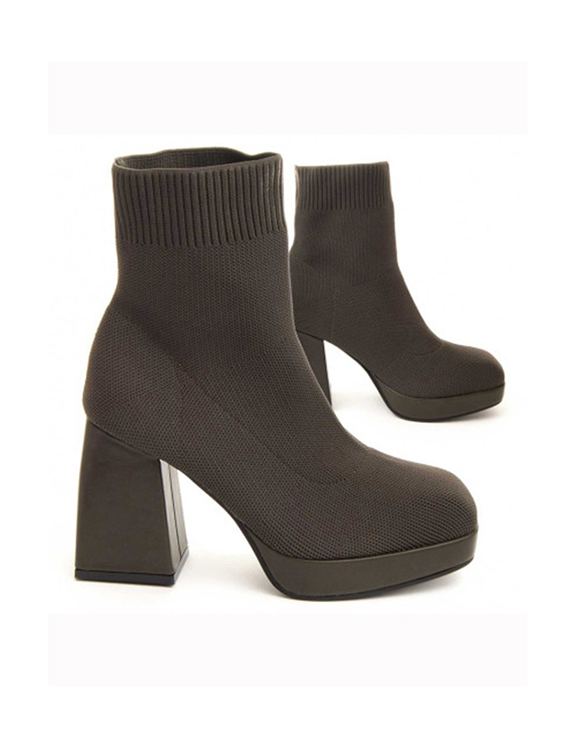 Botins Senhora Salto Alto Sixtynapal Verde