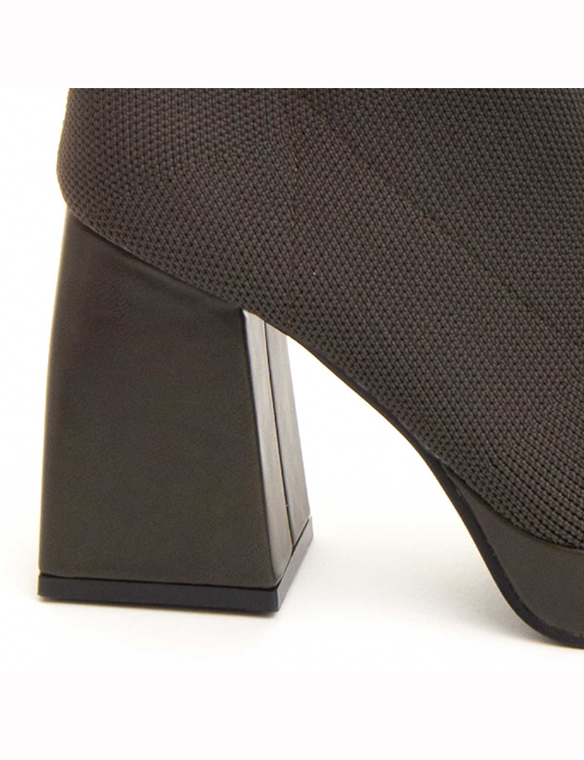 Botins Senhora Salto Alto Sixtynapal Verde