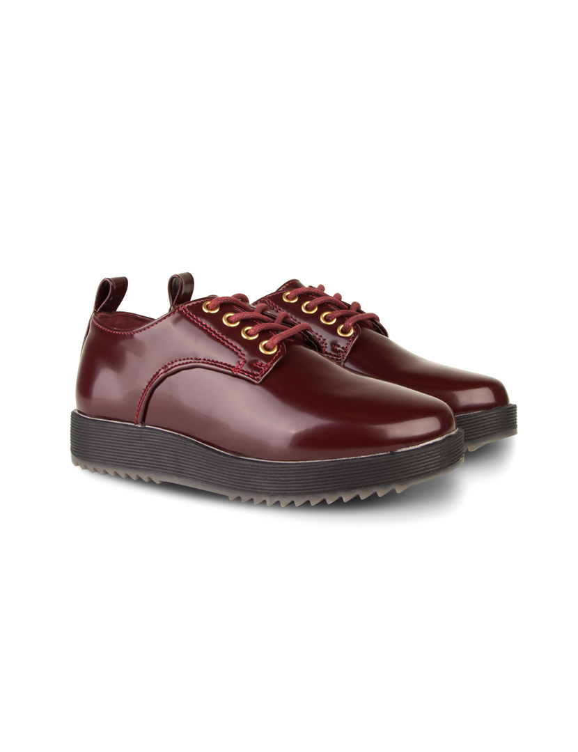 Sapato Blucher Menina Vermelho