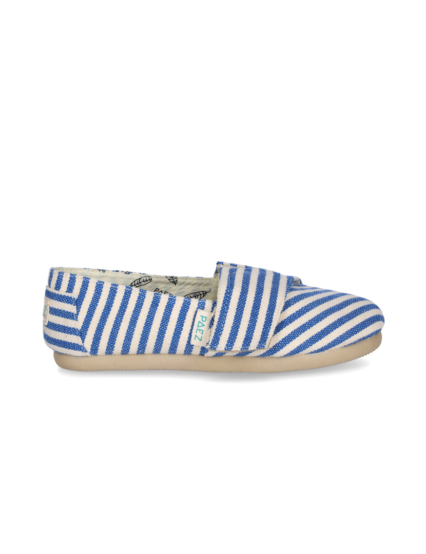 Alpercatas Menino Classic Riscas Azul e Branco