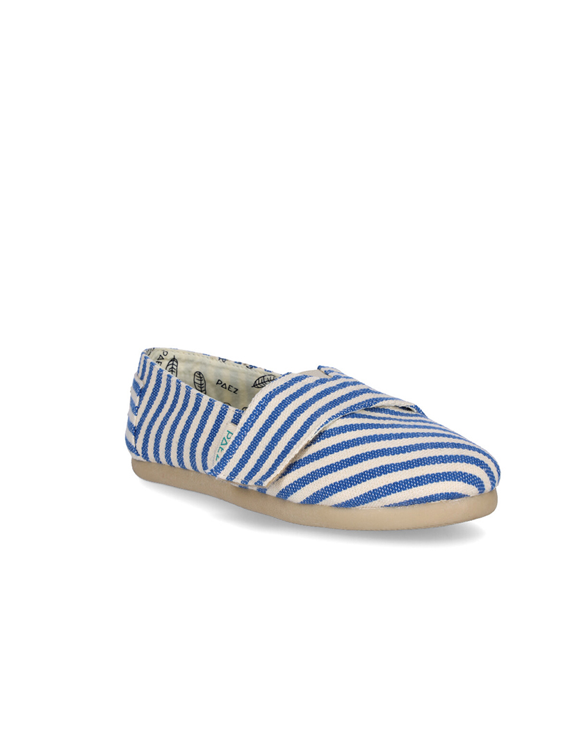 Alpercatas Menino Classic Riscas Azul e Branco