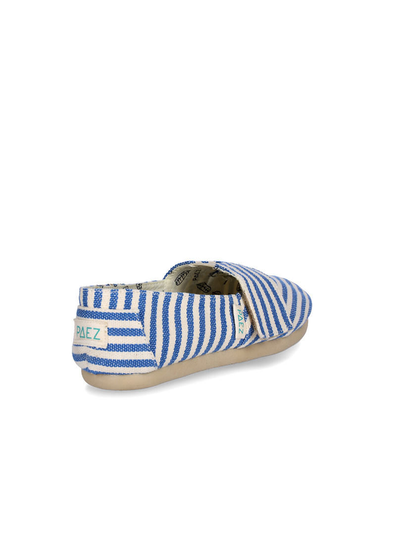 Alpercatas Menino Classic Riscas Azul e Branco