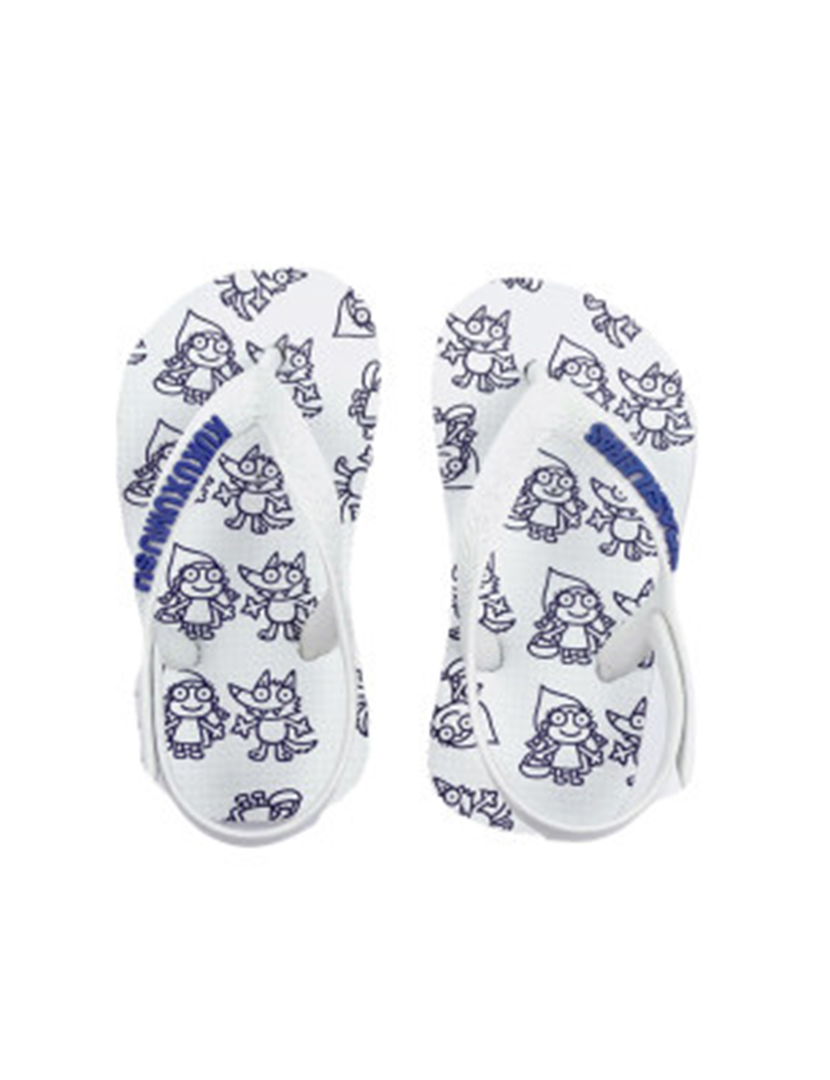 Chinelos Criança Branco e Azul