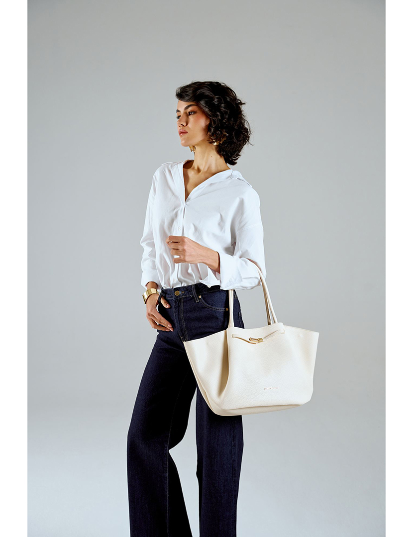 Tote Bag Senhora Prato Bege