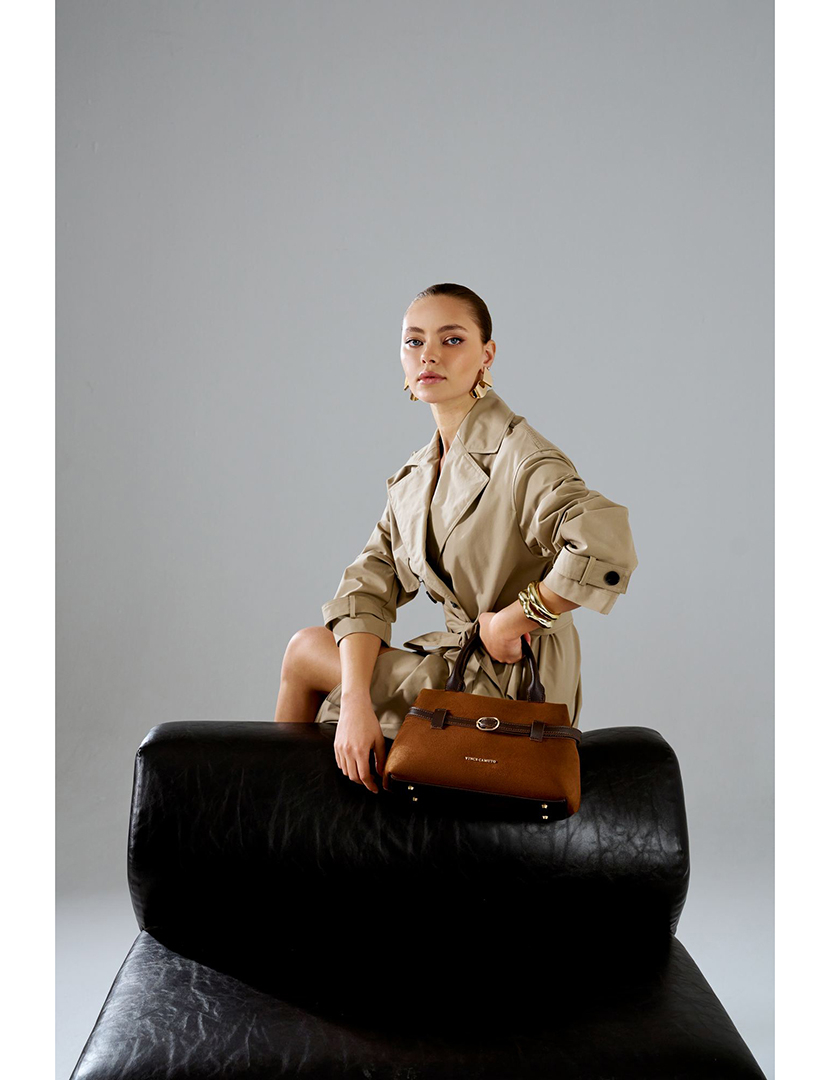 Tote Bag Senhora Vittoria Mini Castanho