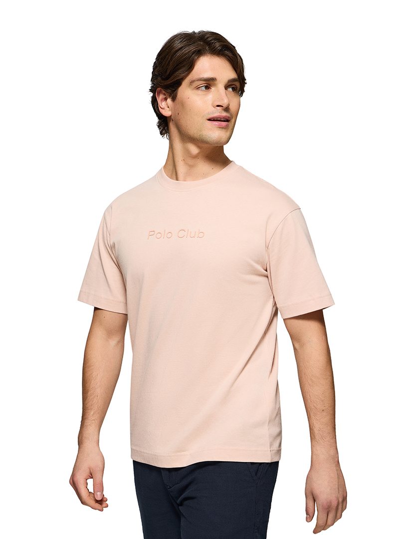 T-Shirt Minimal Combo Rubber Saul Rosa Claro