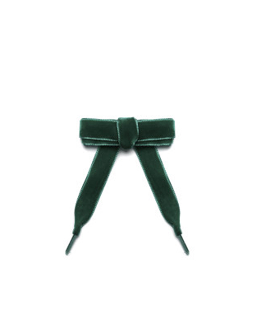 Atacadores Criança Veludo Verde