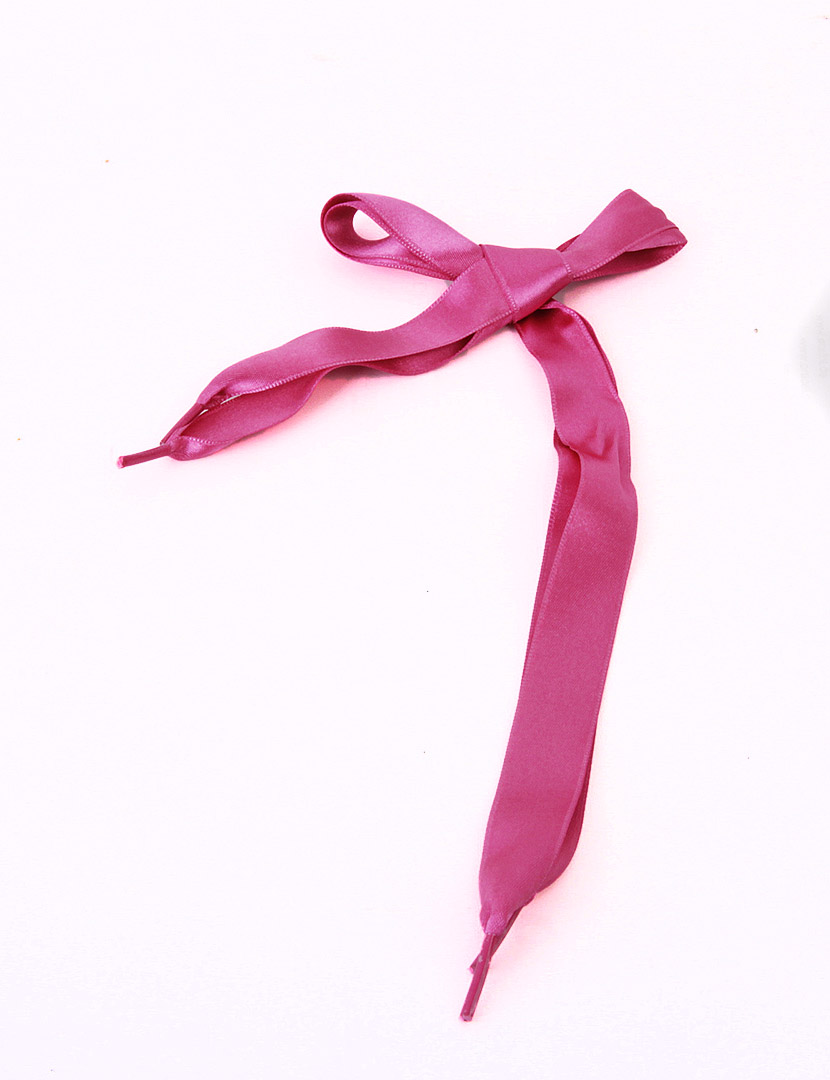 Atacadores Criança Cetim Rosa