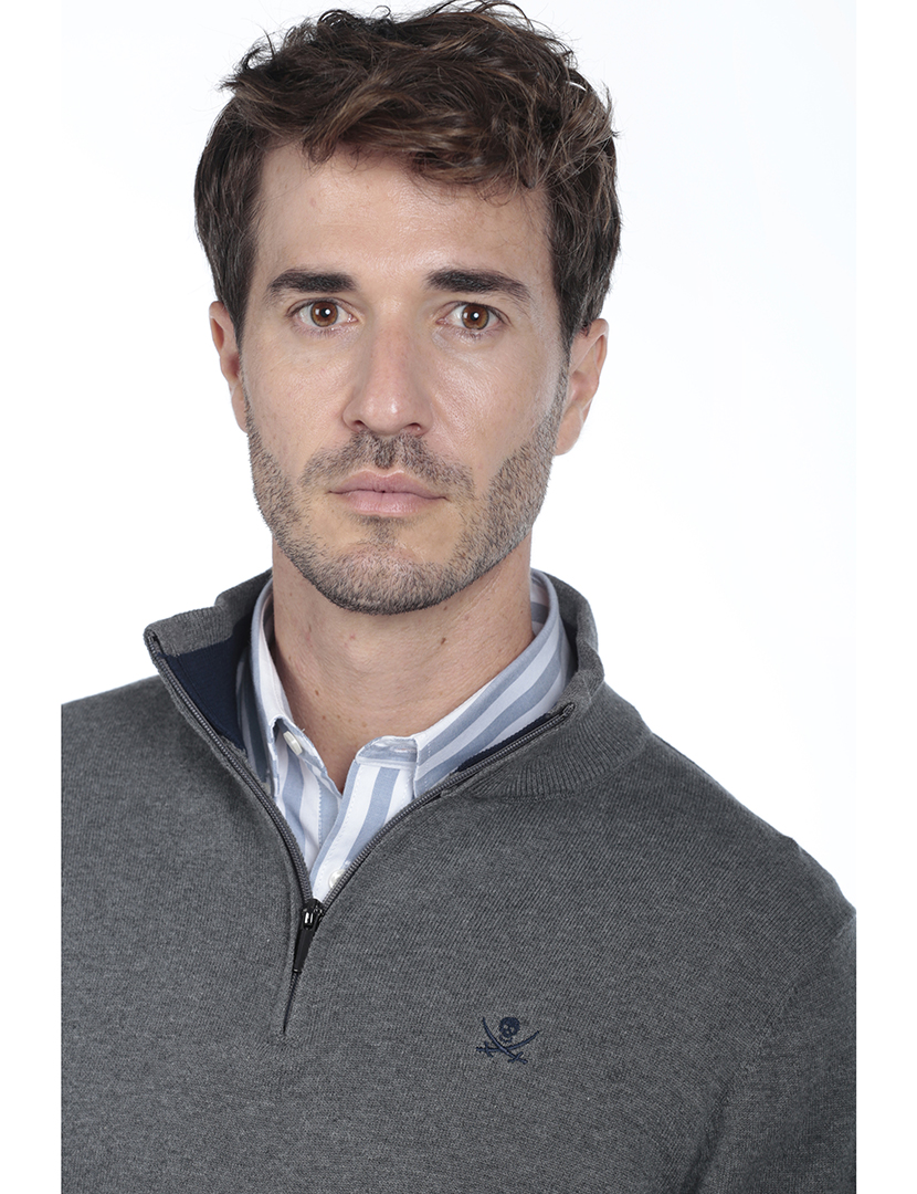 Pullover Homem Cinzento