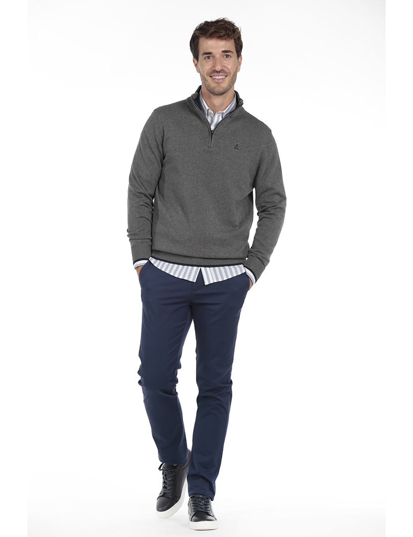 Pullover Homem Cinzento