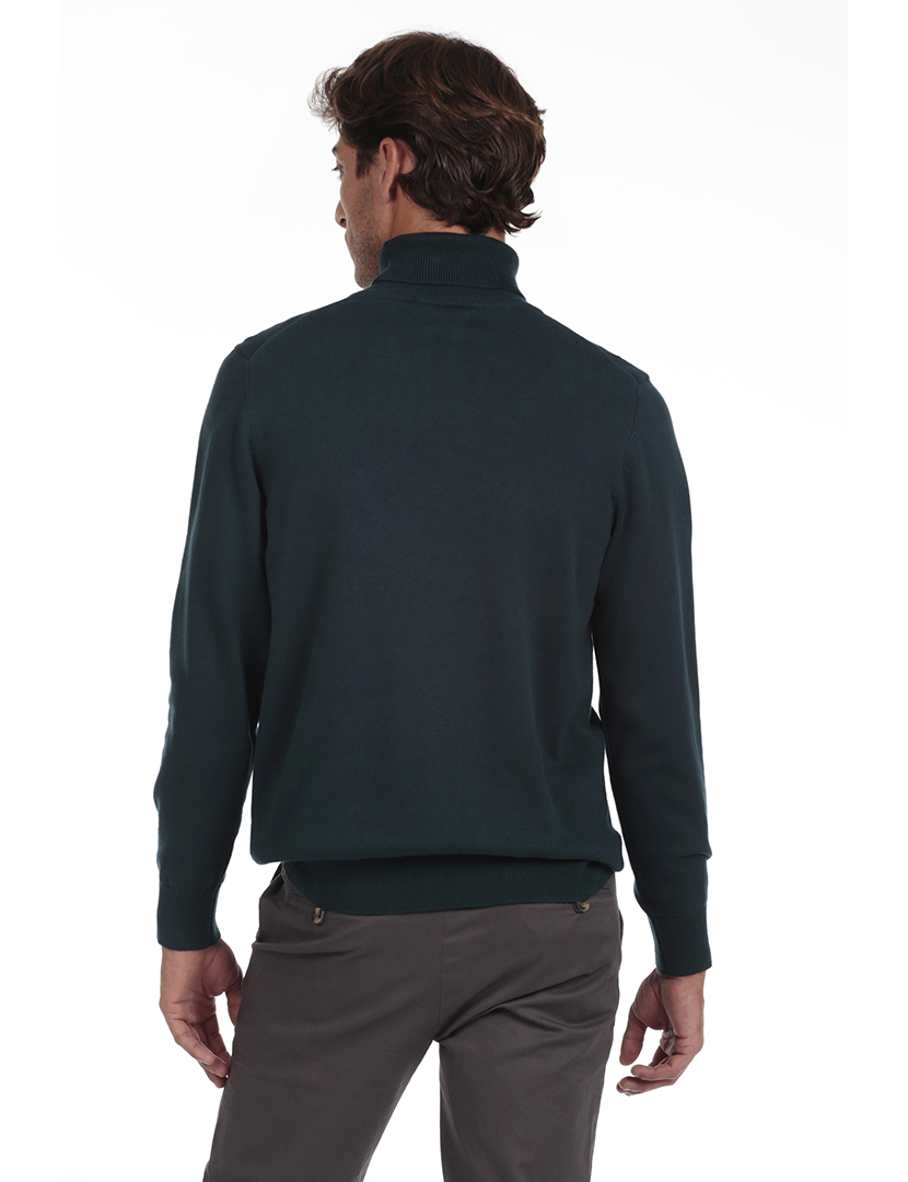 Camisola Gola Alta Homem Azul