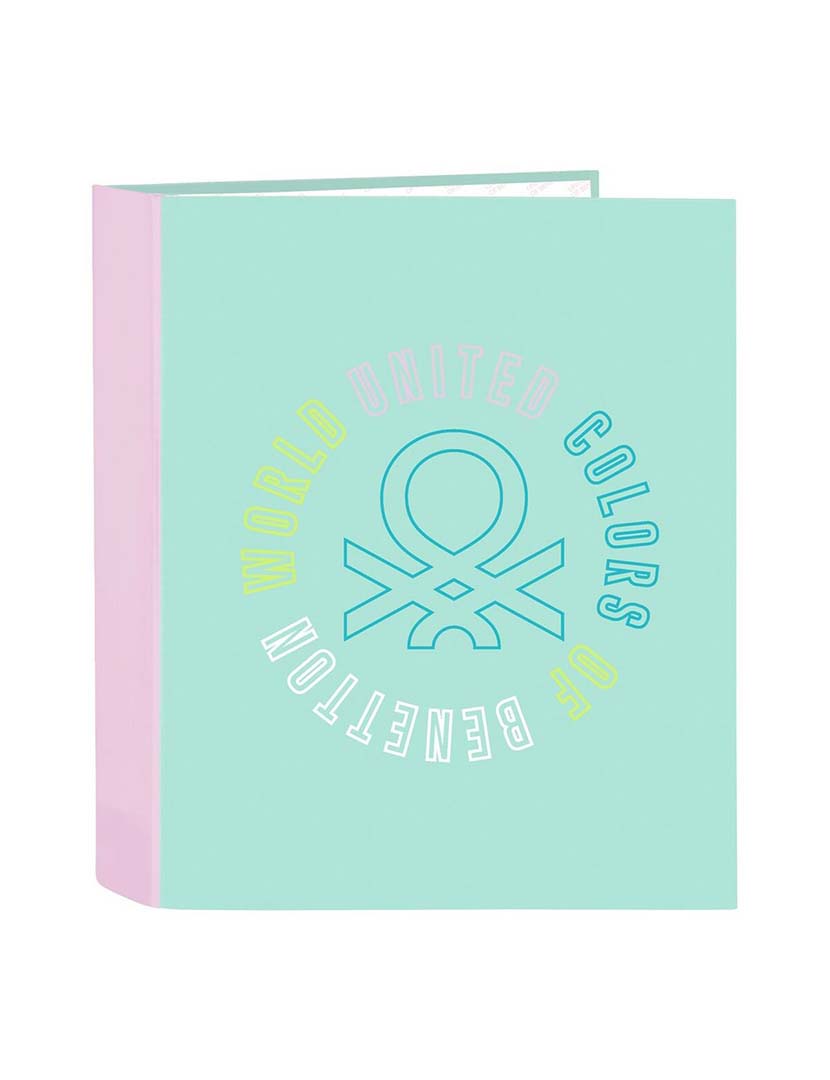 Pasta com argolas World Menta A4 40 mm