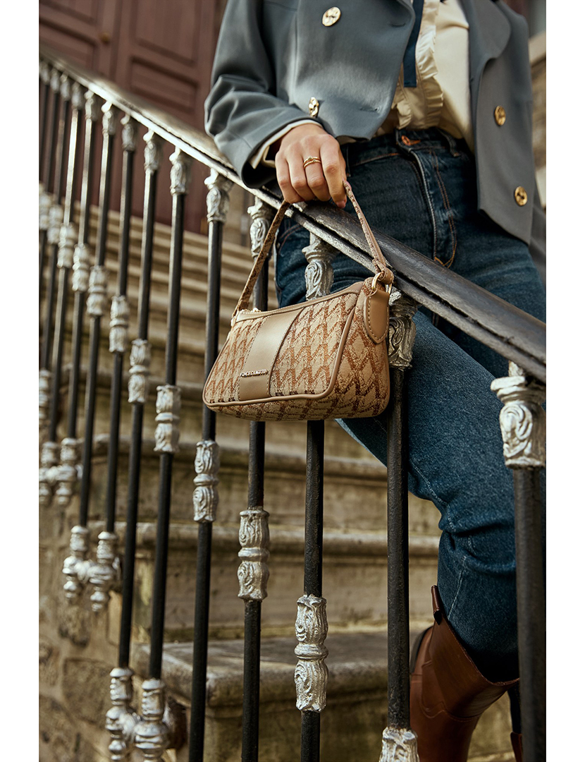 Mala Ombro Senhora Dolce Castanho Claro