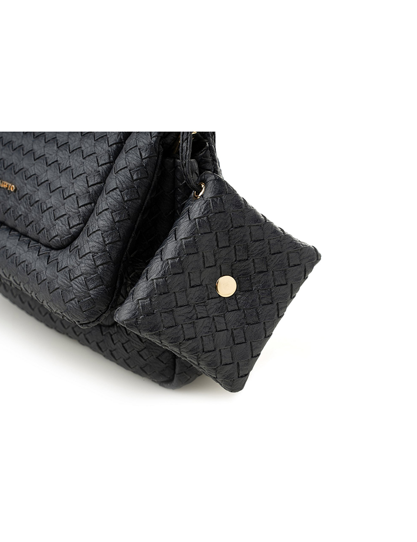 Mala Ombro Senhora Genoa Preto