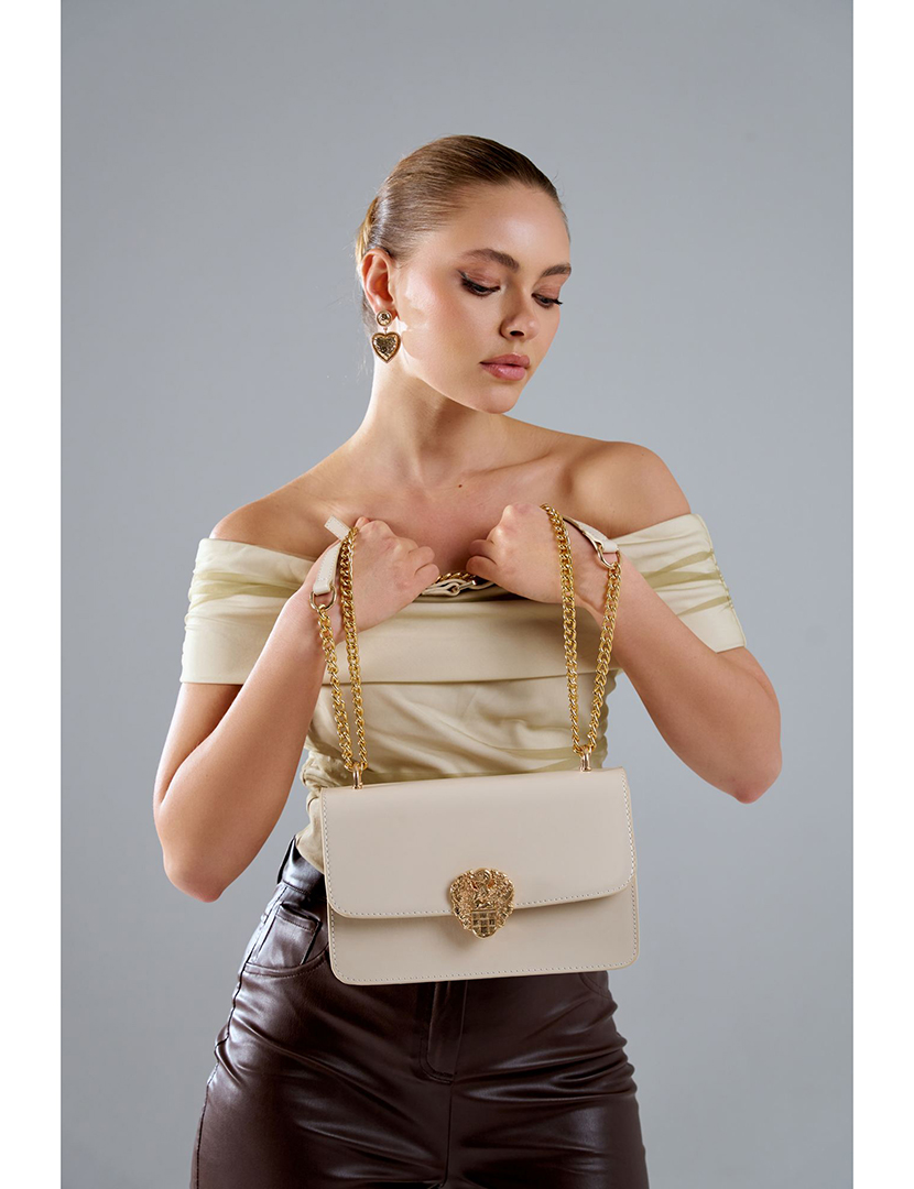 Mala Ombro Senhora Amore Bege