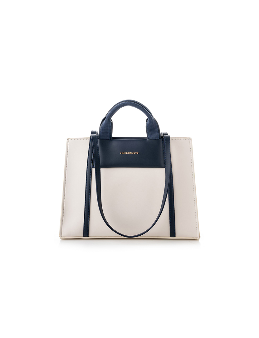 Tote Bag Senhora Umbria Bege e Azul Escuro