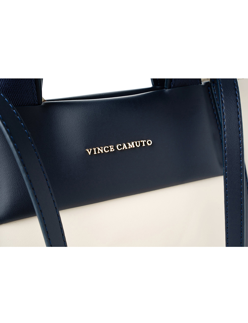 Tote Bag Senhora Umbria Bege e Azul Escuro