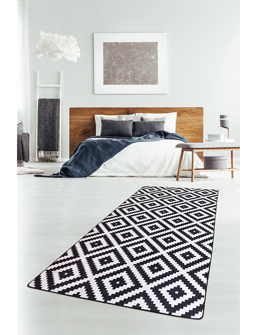 Tapete Preto Branco Djt