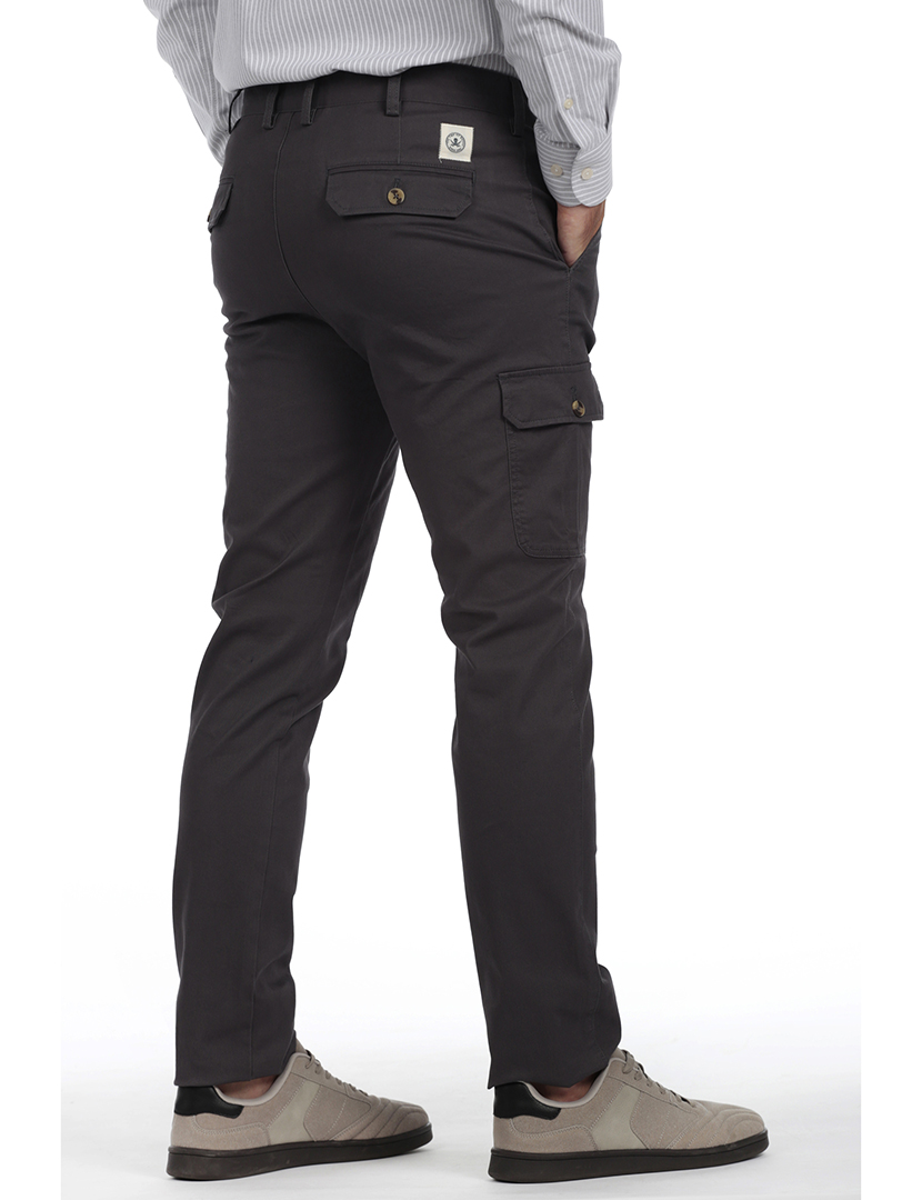 Calças Cargo Homem Cinzento