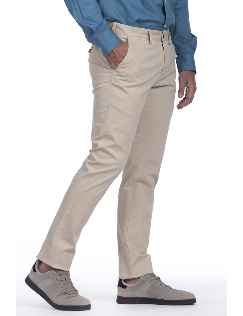 Calças Chino Homem Bege