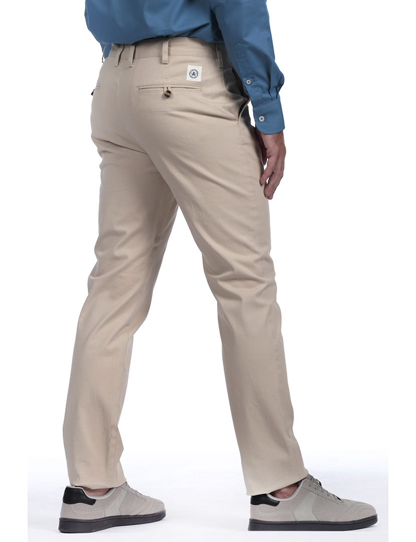 Calças Chino Homem Bege