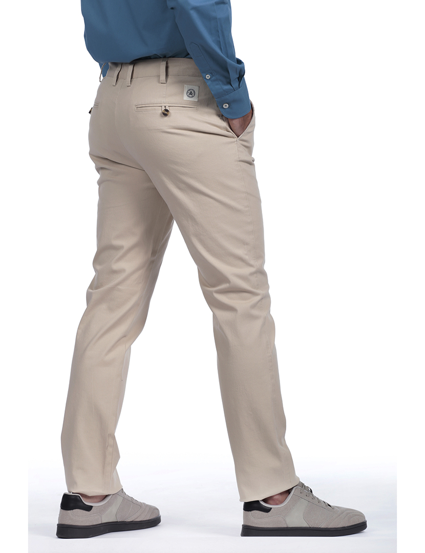 Calças Chino Homem Bege