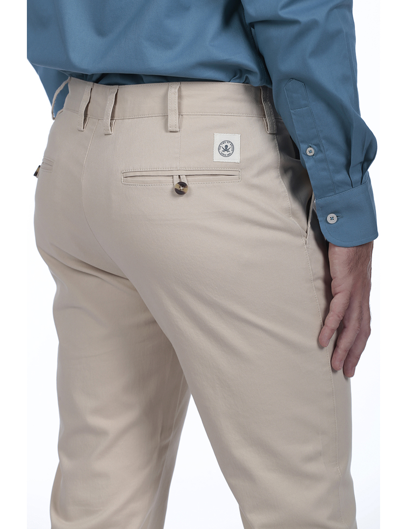 Calças Chino Homem Bege