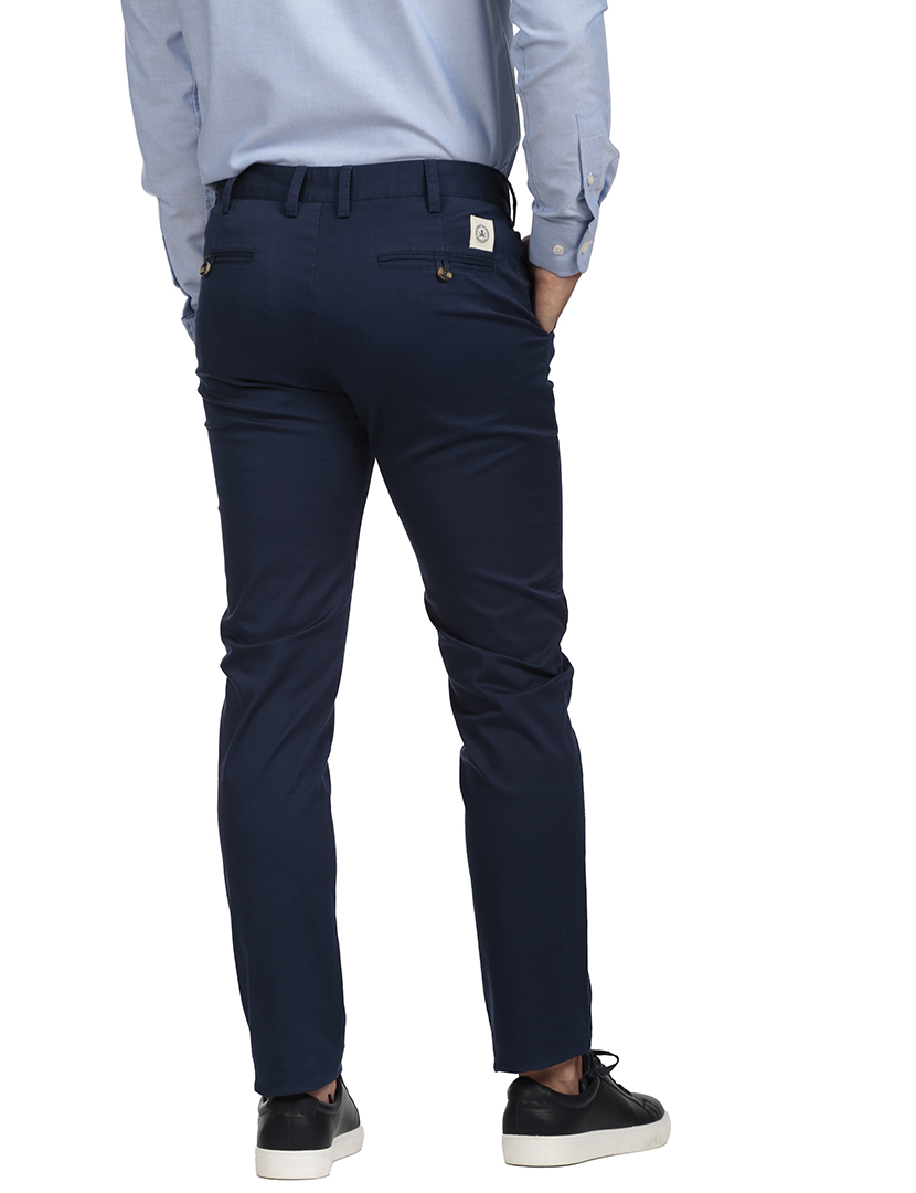 Calças Chino Homem Azul