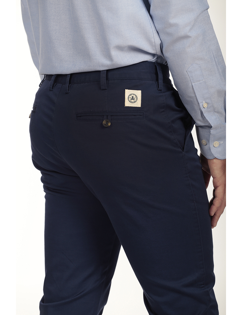 Calças Chino Homem Azul