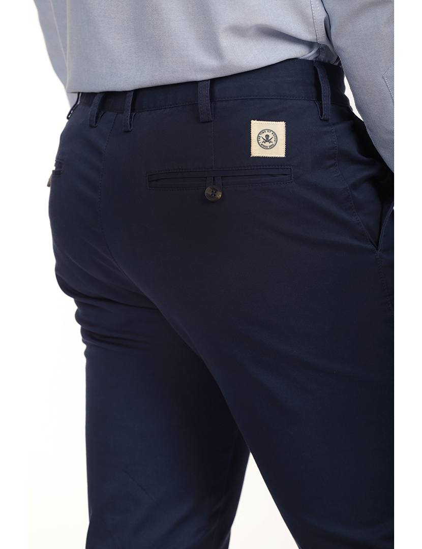 Calças Chino Homem Azul