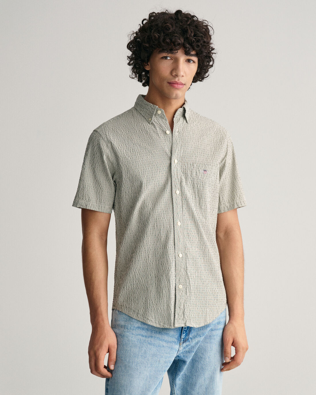 Camisa Manga Curta Regular Fit Verde