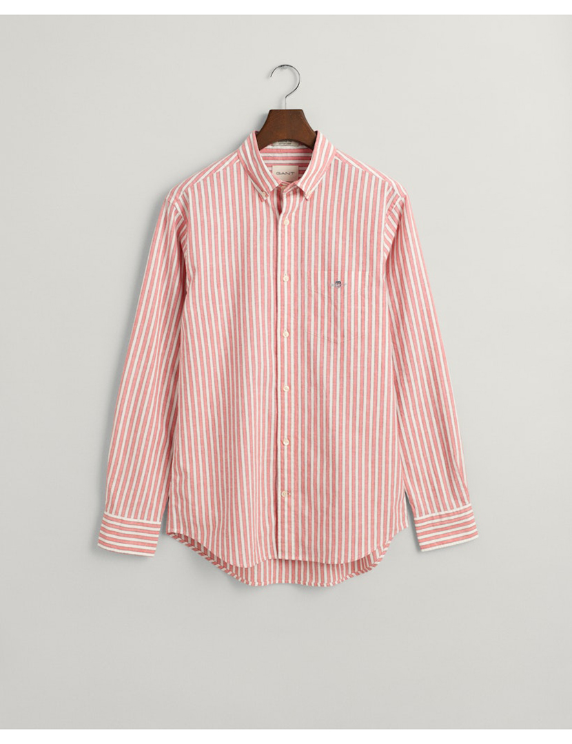 Camisa de manga comprida riscas Rosa