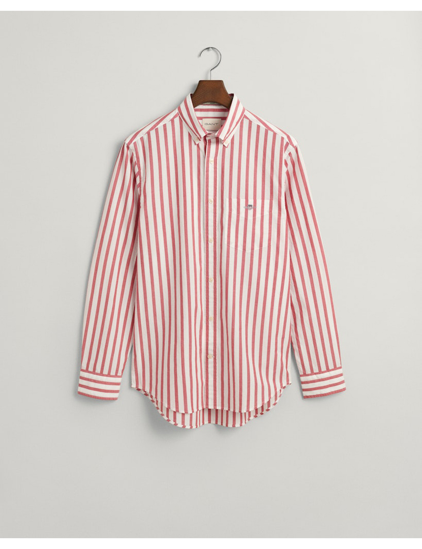 Camisa de manga comprida riscas Rosa